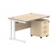 Core Desk With Underdesk Pedestal